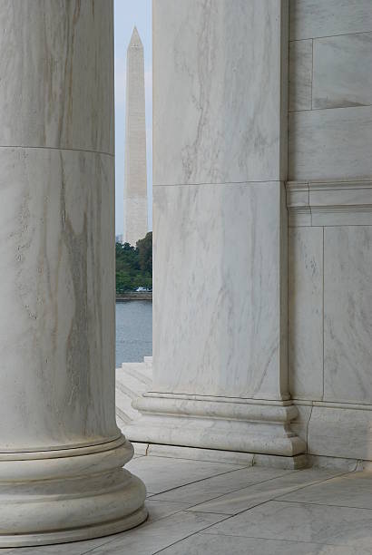 istock Washington Monument viewed from the Jefferson Memorial 97353493