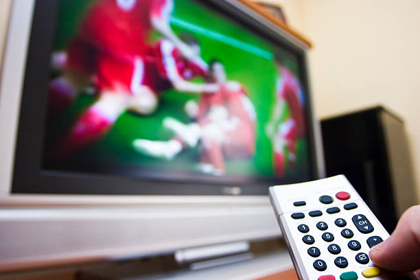 istock Watching soccer on TV 97355451