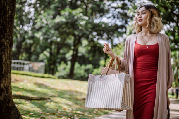 istock Woman Went Out For Shopping 973607088