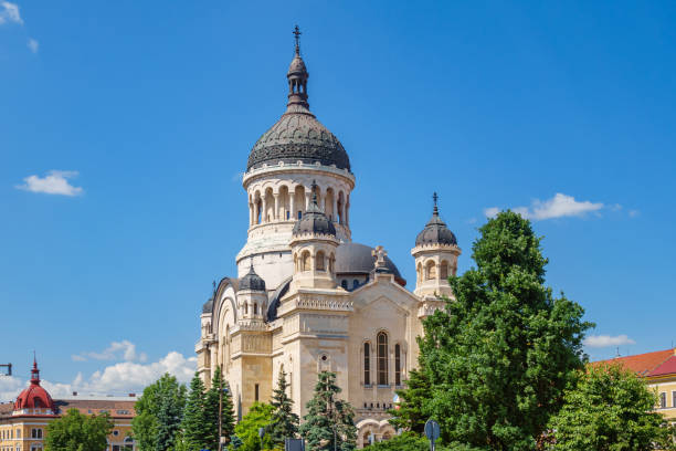 istock Orthodox cathedral in Cluj Napoca Romania 973621892