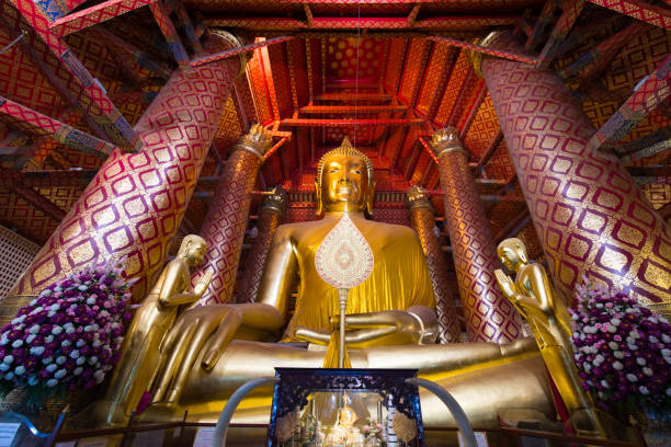 istock Buddha Culture, Wat Phanan Choeng, Ayutthaya 973639934