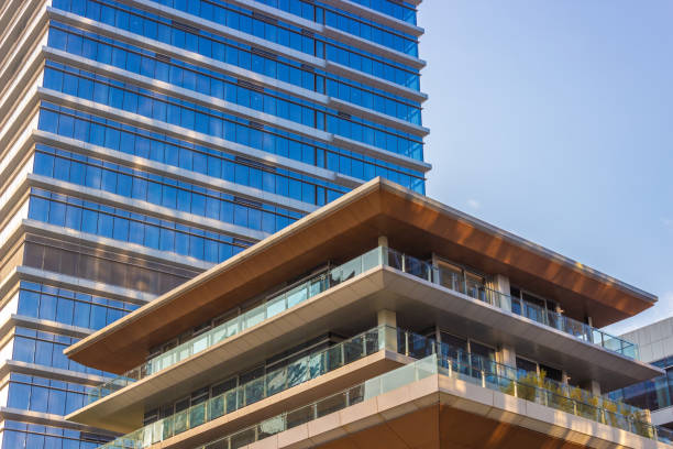 istock Looking up at urban architecture 973640262