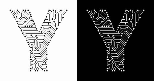 34 Letter Y On A Black Background Illustrations & Clip Art - iStock