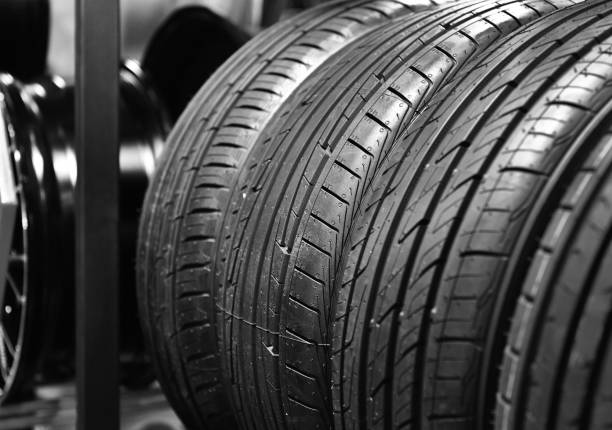 istock Car tires at warehouse 973652542