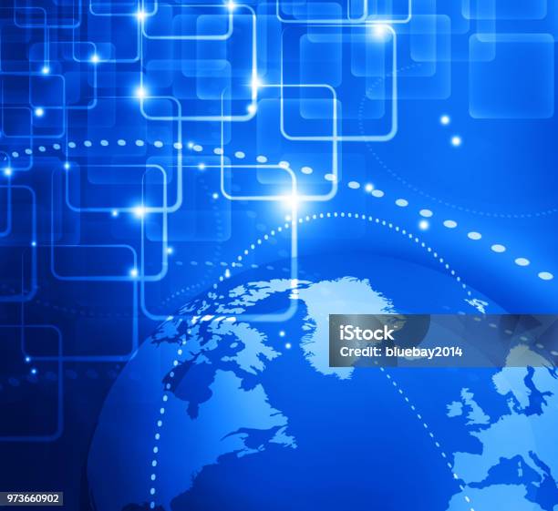 Koncepcja Globalnej Sieci Biznesowej - zdjęcia stockowe i więcej obrazów Ekonomia - Ekonomia, Futurystyczny, Globus - Wyposażenie do nawigacji