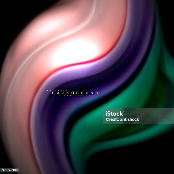 Comed Color Wave Fluid Mixing Colors Vector Wave Abstract Background Design Colorful ...
