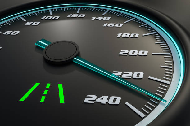 istock Lane assist light on car dashboard 973673866