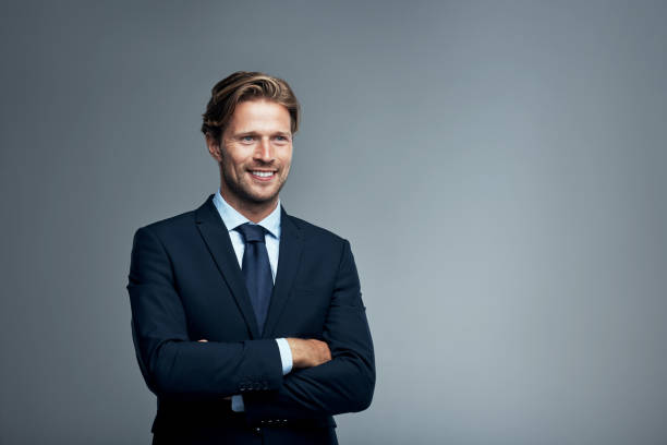 istock Advancing through his corporate career with great confidence 973685782
