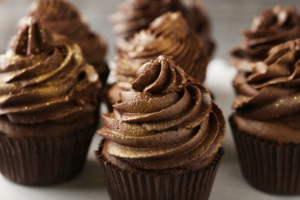 istock Tasty chocolate cupcakes 973685922