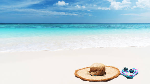 istock Beach Holiday Concept Copy Space Scene 973701496
