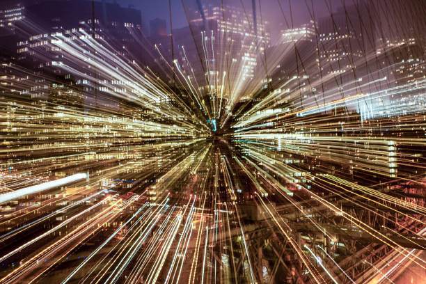 istock Zoom Out Of New York At Night 973708658