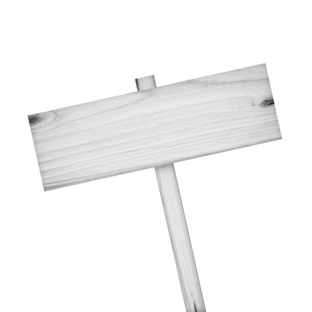 istock Wooden sign isolated on white background 973711820