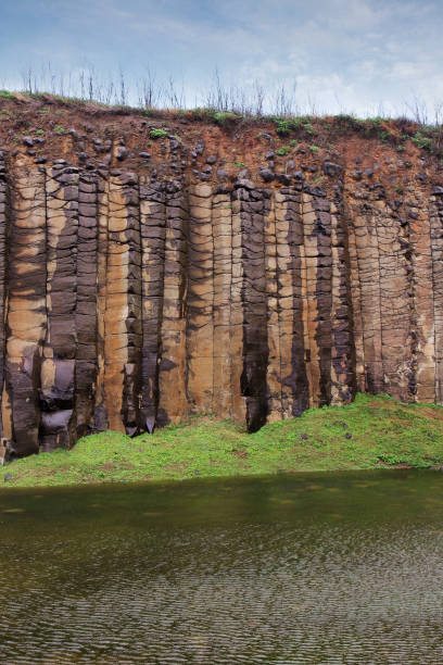 istock Basalt cliff in Penghu Island,Taiwan 973712128