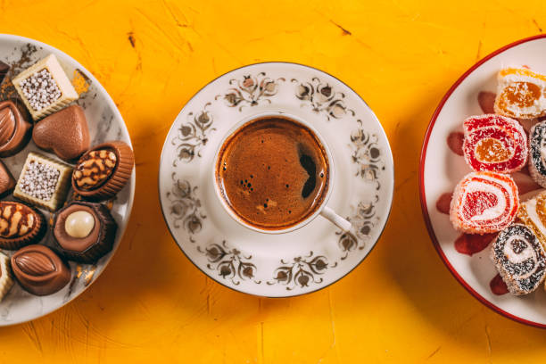 istock Turkish Coffee and Turkish Delights 973719804
