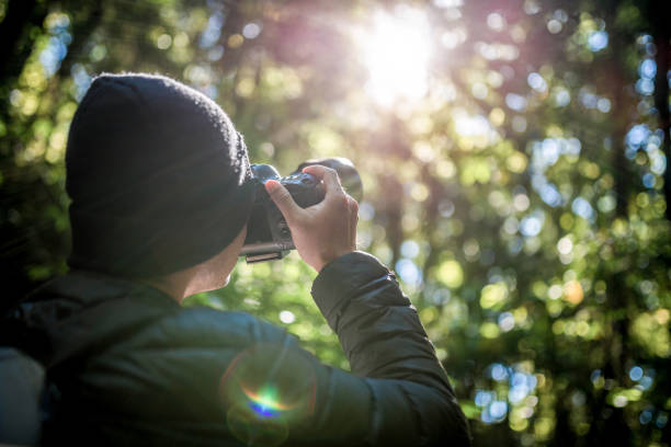 istock Close up Photographer is taking a picture 973725816