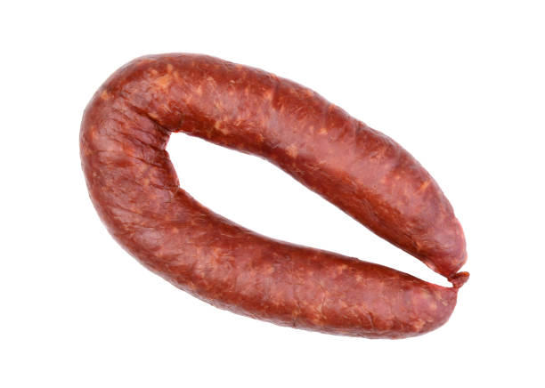 istock Smoked sausage isolated 973733280