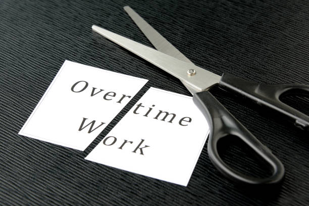 istock Prohibition of long working hours and overtime work 973736202