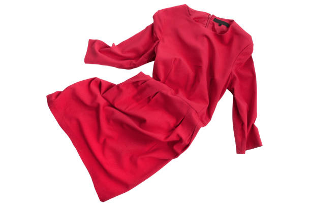 istock Red dress isolated 973743100