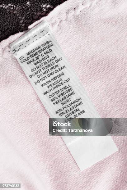Laundry Advice Stock Photo - Download Image Now - Label, Clothing, Cotton -  iStock
