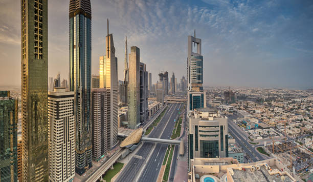 istock Dubai skyline during sunrise, United Arab Emirates 973754622