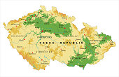 Czech Republic physical map