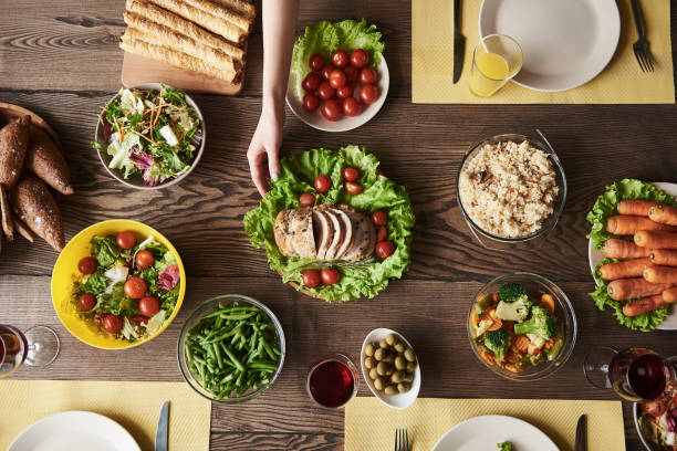 istock Healthy food served for dinner 973758634