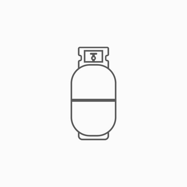 gas bottle icon gas bottle icon gas cylinder stock illustrations