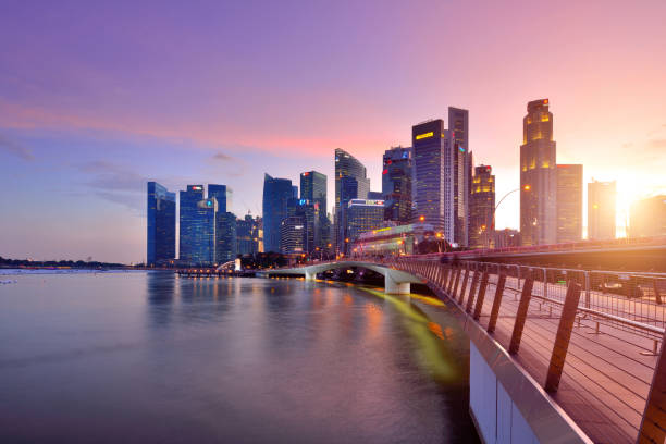 istock Singapore Financial District Skyline, Singapore 973774284