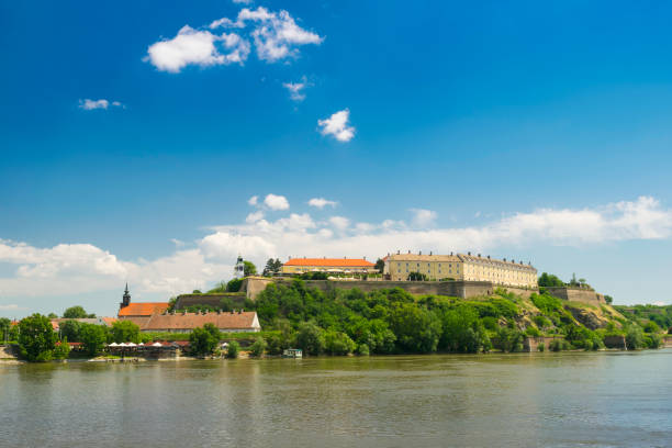 Petrovaradin fortress in Novi Sad. Sunny day in Novi Sad. Petrovaradin. Novi, Serbia.Exit festival. Petrovaradin stock pictures, royalty-free photos & images