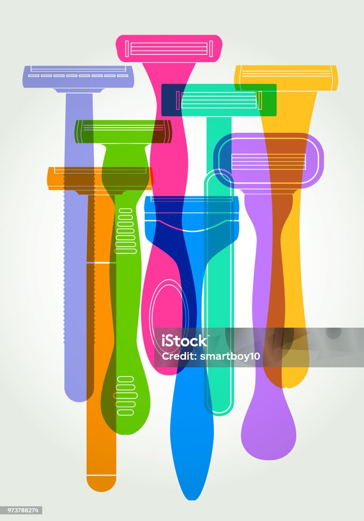 Disposable Razor Pattern Free Disposable Plastic Razors Stock Illustration - Download Image Now ...