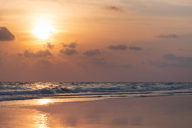 istock Tropical beach in sunset time at Thailand 973796092