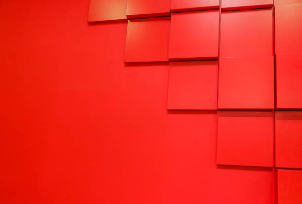 istock Abstract background with red lips, style, cubes, puzzle 973796356