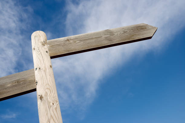 istock Directional wood signals 973801510