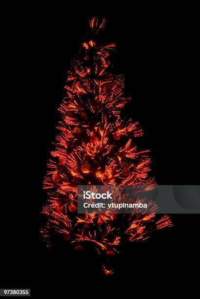 추상적임 크리스마스 트리 0명에 대한 스톡 사진 및 기타 이미지 - 0명, 가벼운, 검은색