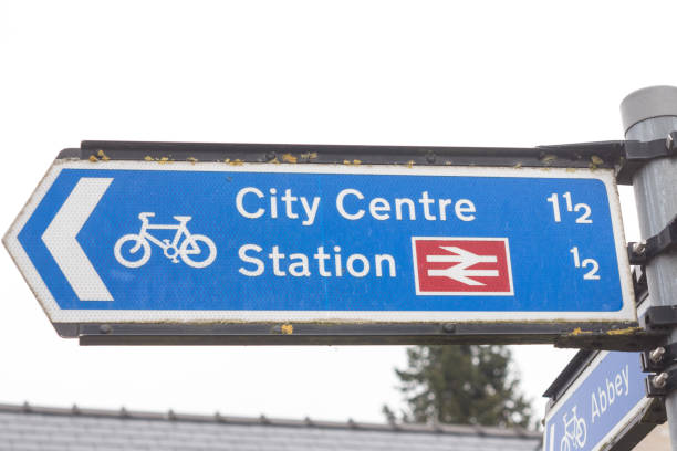 istock Cycle Signage in Cambridge, UK 973806294