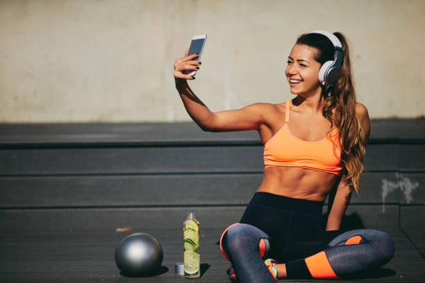 istock Woman taking seflie. 973813390