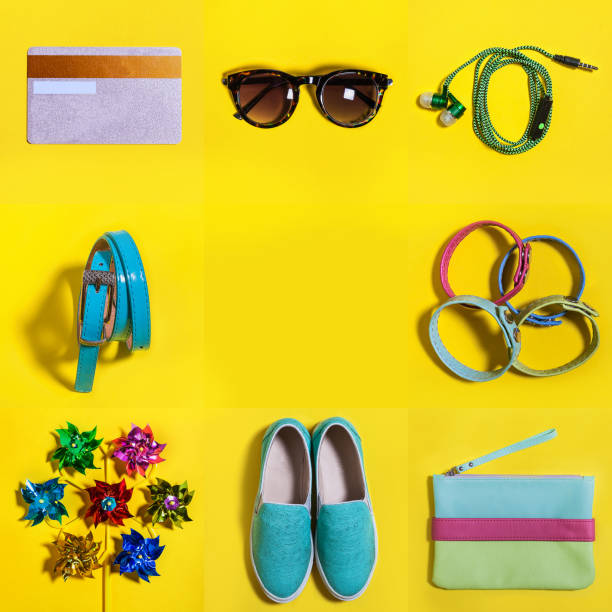 istock Set of womans accessories 973843636