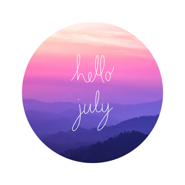 istock Hello July on landscape view 973889668