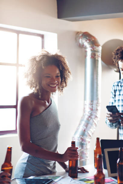 Young entrepreneurs celebrating