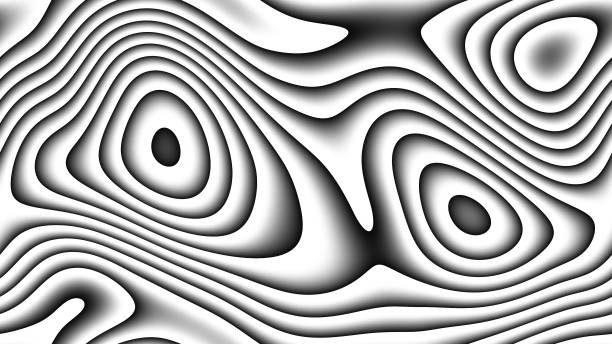 abstract curves - parametric curved lines and shapes 4k seamless background