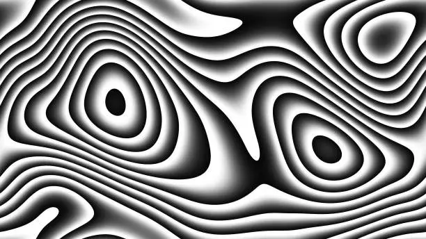 Photo of abstract curves - parametric curved lines and shapes 4k seamless background