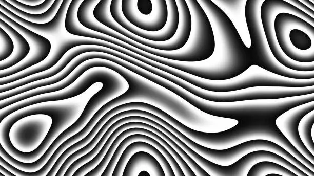 Photo of abstract curves - parametric curved lines and shapes 4k seamless background