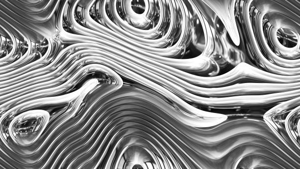 istock abstract curves - silver parametric curved lines and shapes 4k seamless background 973905246