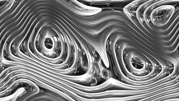 istock abstract curves - metal parametric curved shapes 4k seamless background 973905484