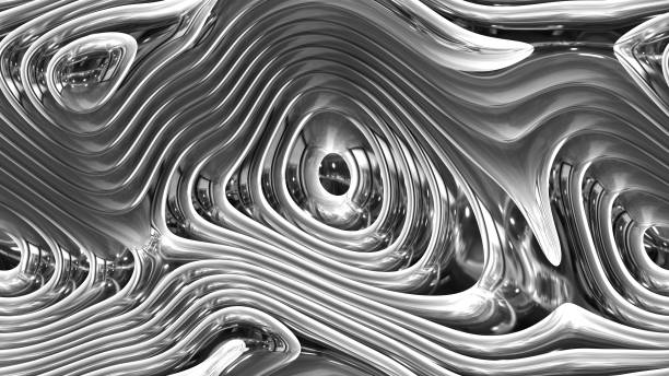 istock abstract curves - metal parametric curved shapes 4k seamless background 973905970
