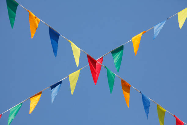 istock Colorful pennants 973910650