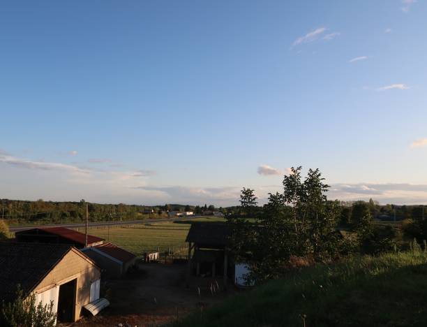 istock Farm in the countryside 973926880