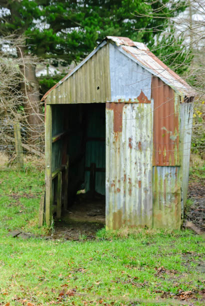 istock Shed/hut made from corrugated iron 973928596
