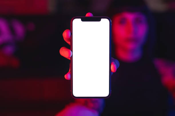 Young Woman Showing Blank Smartphone