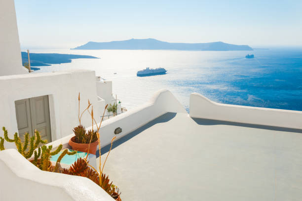 istock White architecture on Santorini island, Greece. 973974026